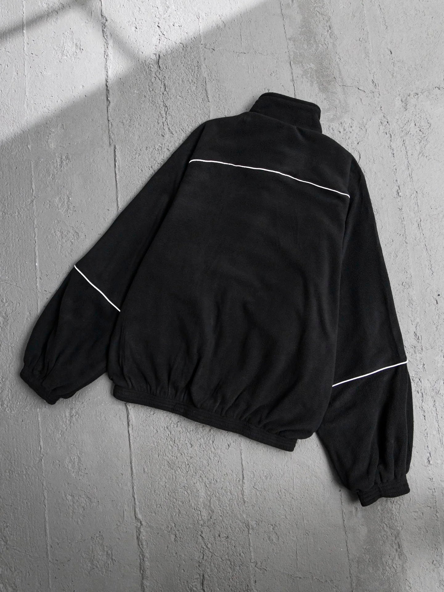 Balenciaga Jackets Double Hook Embroidery White Stripe Patchwork Fleece Cotton Jacket Zipper Coat Casual Loose Stand Collar Jacket Cotton Padded Sports Cardigan os Unisex Style24ss Autumn and Winter New Products