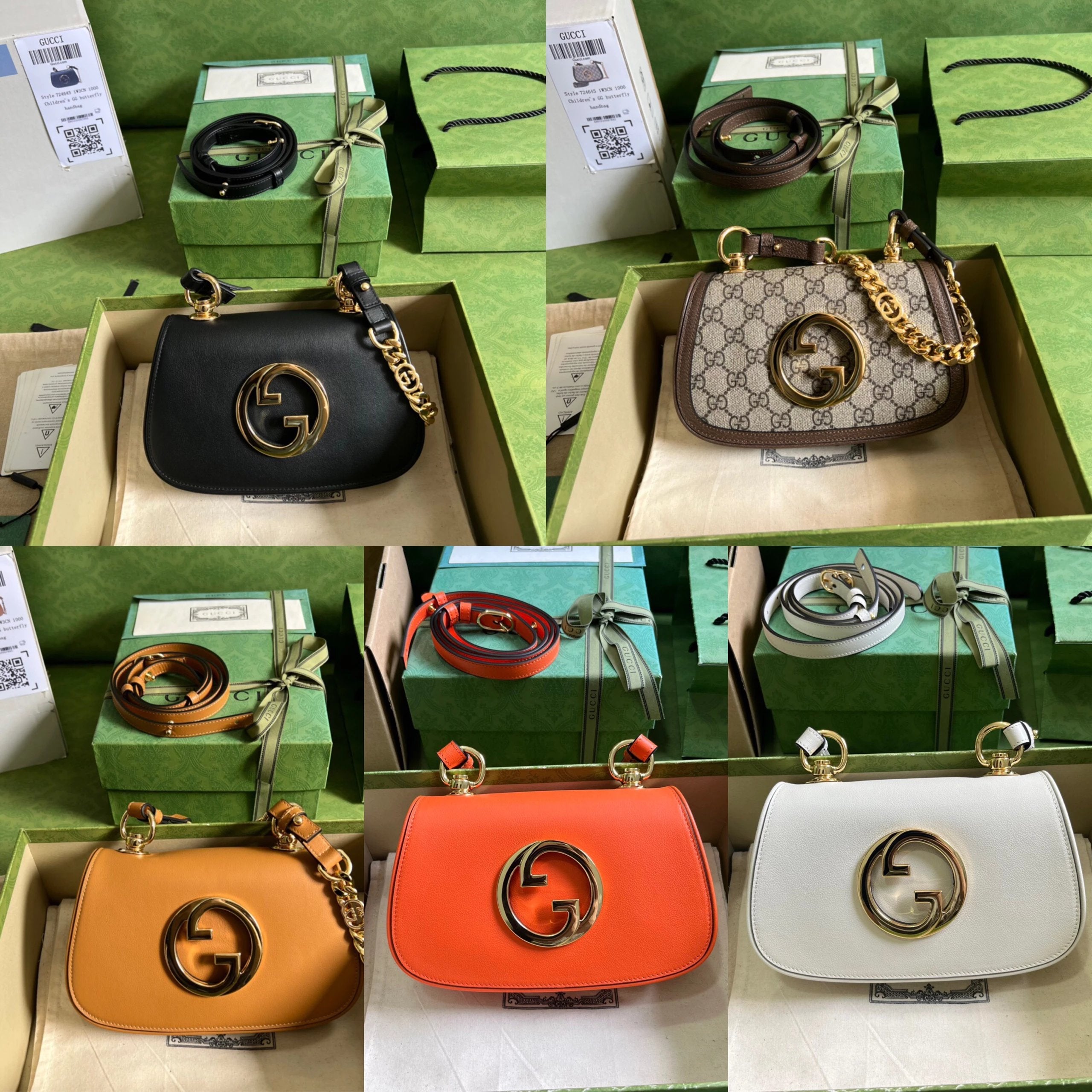 Gucci Women's Bag Top version 2023Early Spring Gblondie Series Organ Saddle Bag72464521.5*13.5*7cm,With Two Shoulder Straps to Switch Underarm and Crossbody