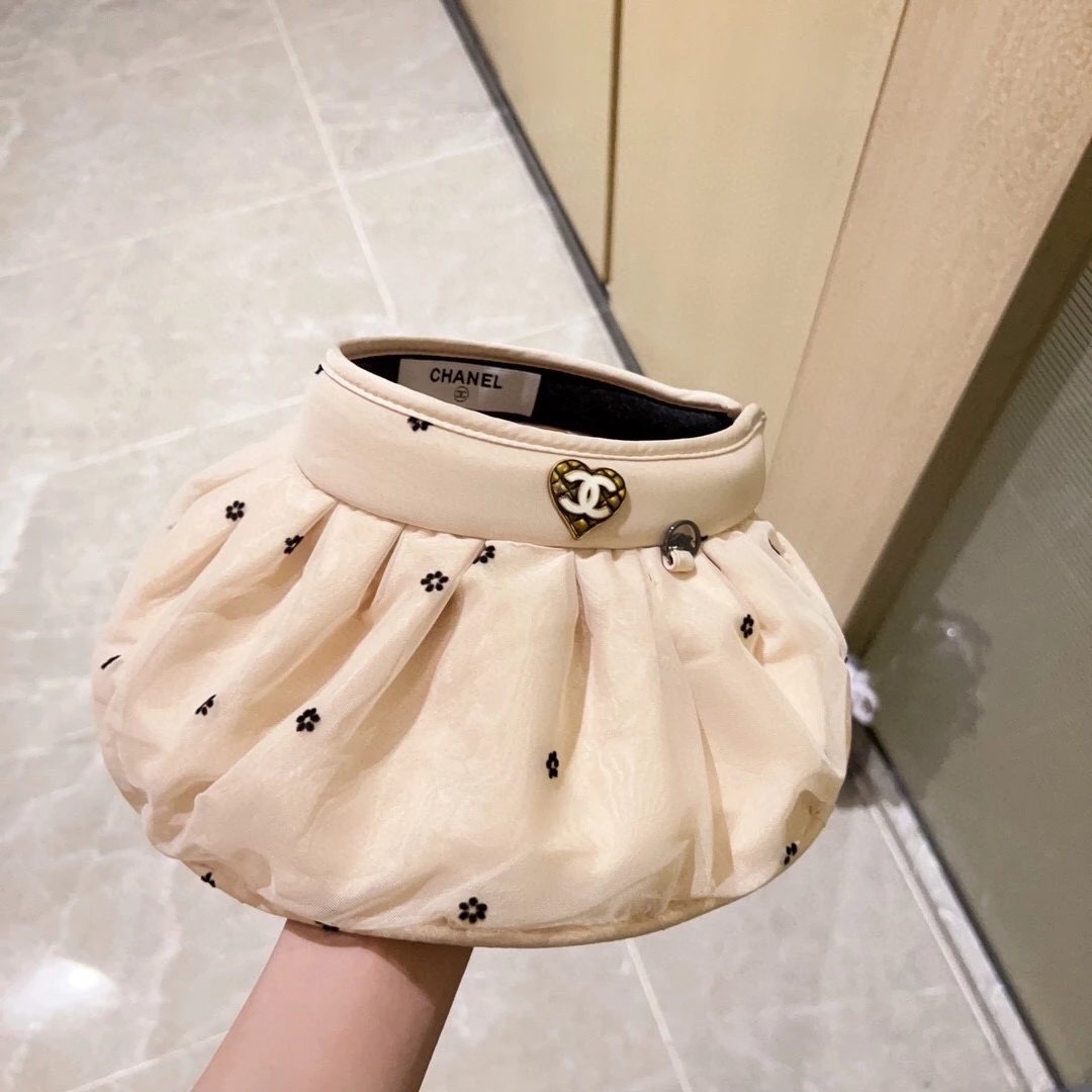 Chanel Hat 2023New Temperament Foldable Dual-Purpose Sun Hat Topless Hat,It Can Be Used as a Hair Band and Is Very Convenient!Lady joker~