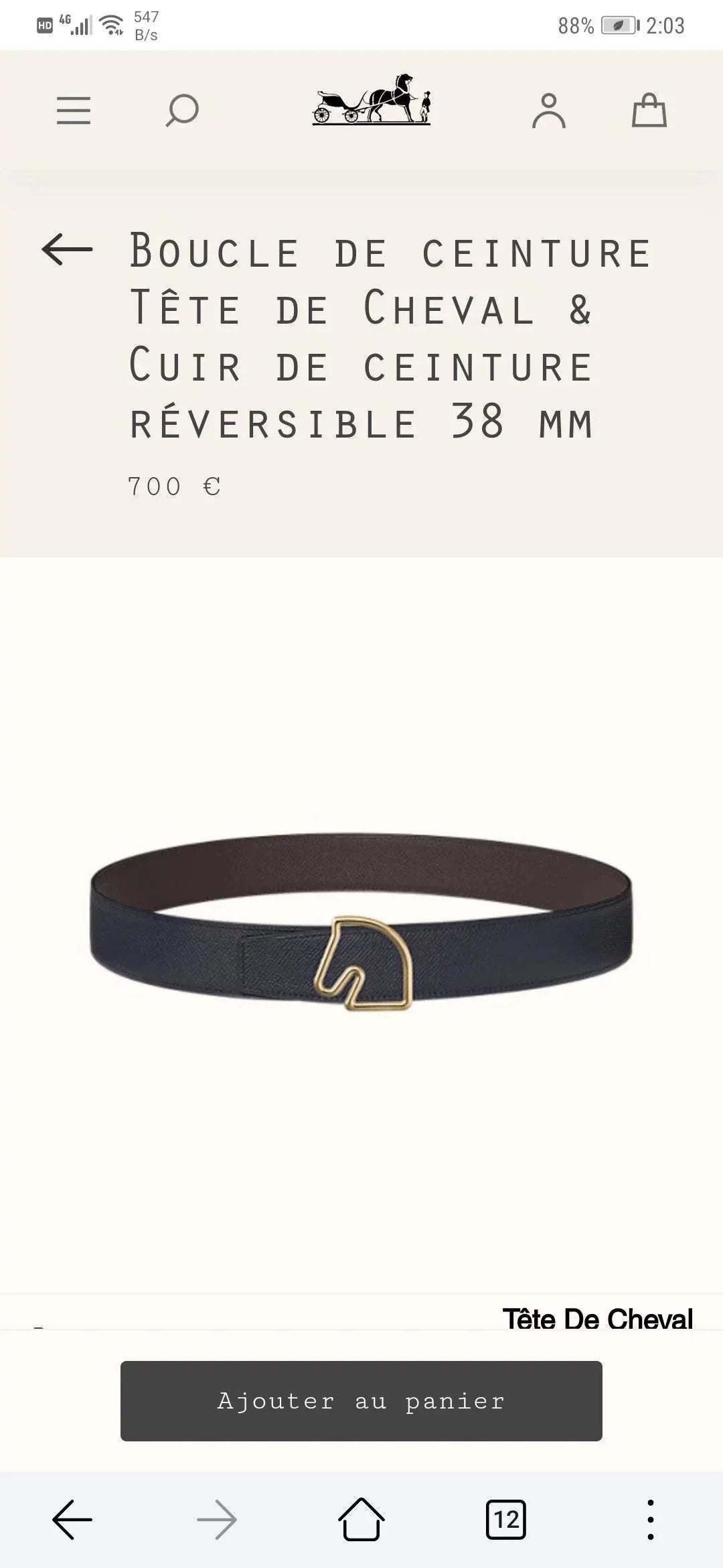 Hermes Belt Top version New H Home Men's Leather Double-Sided Available Pure Cowhide Belt Fashion All-Match Casual Belt