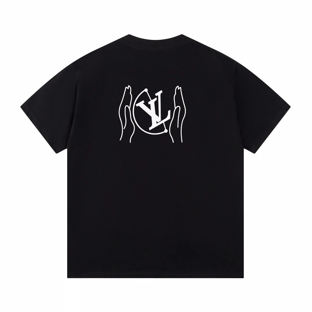 Louis Vuitton LV T-shirt Compass Crew Neck Short Sleeve25ss New pure cotton T Unisex T-Shirt OS Loose Fit Base Shirt Top T-Shirt Short Sleeve