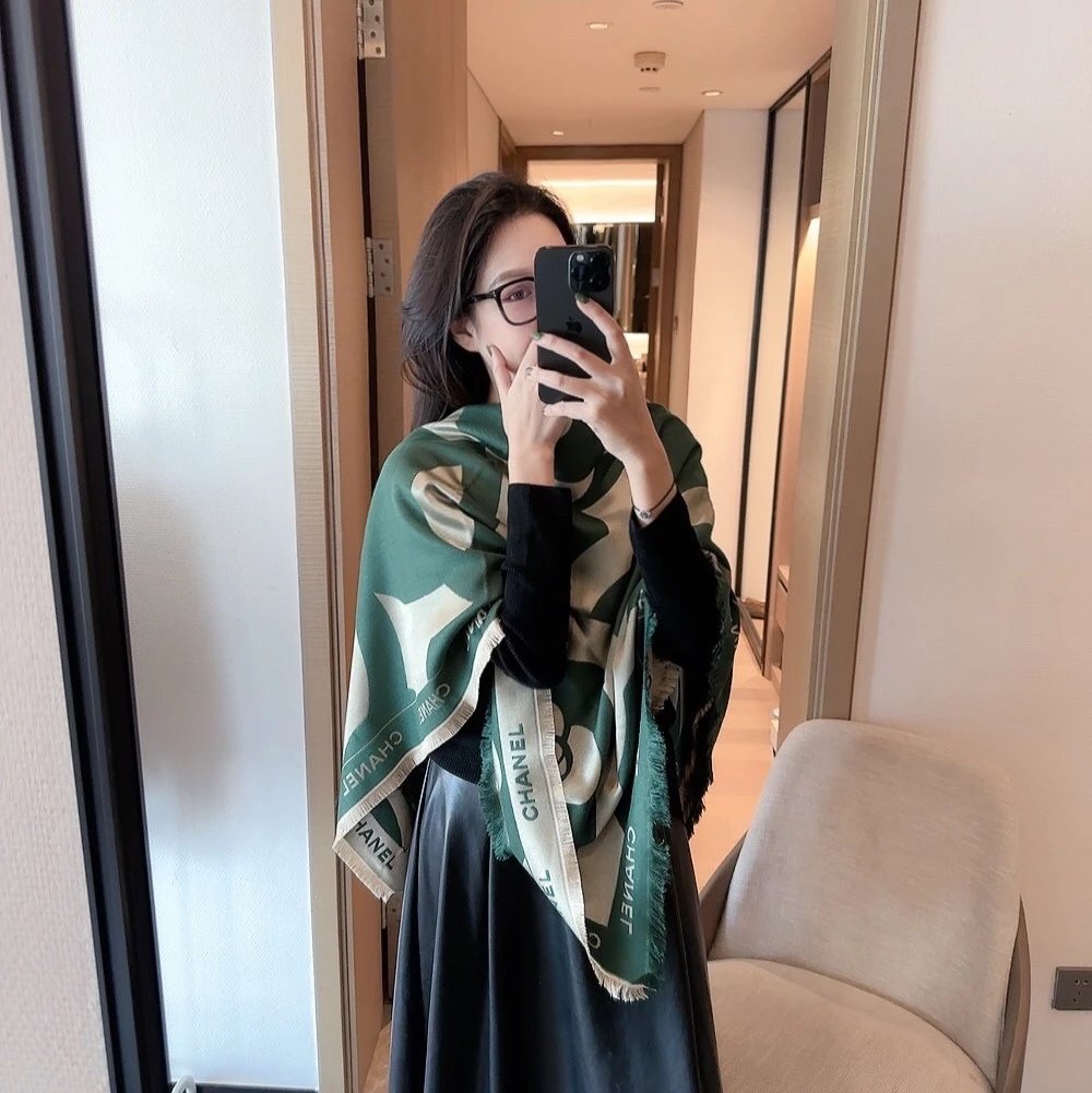 Chanel Scarf New Scarf【Camellia】Very Good Quality