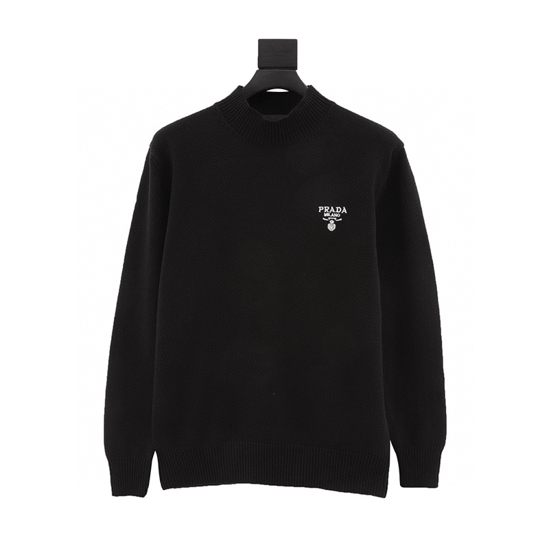 PRADA Sweater Small Icon Embroidered Sweater for Men and Women