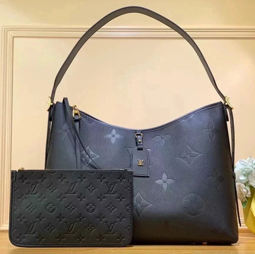 Louis Vuitton LV Women's Bag Top version Cream Blue Taro Purple Light Pink Tote Bag Handbag Underarm Bag Shoulder Handbag Women's Bag Medium Handbag Black Denim Denim Tote Bag