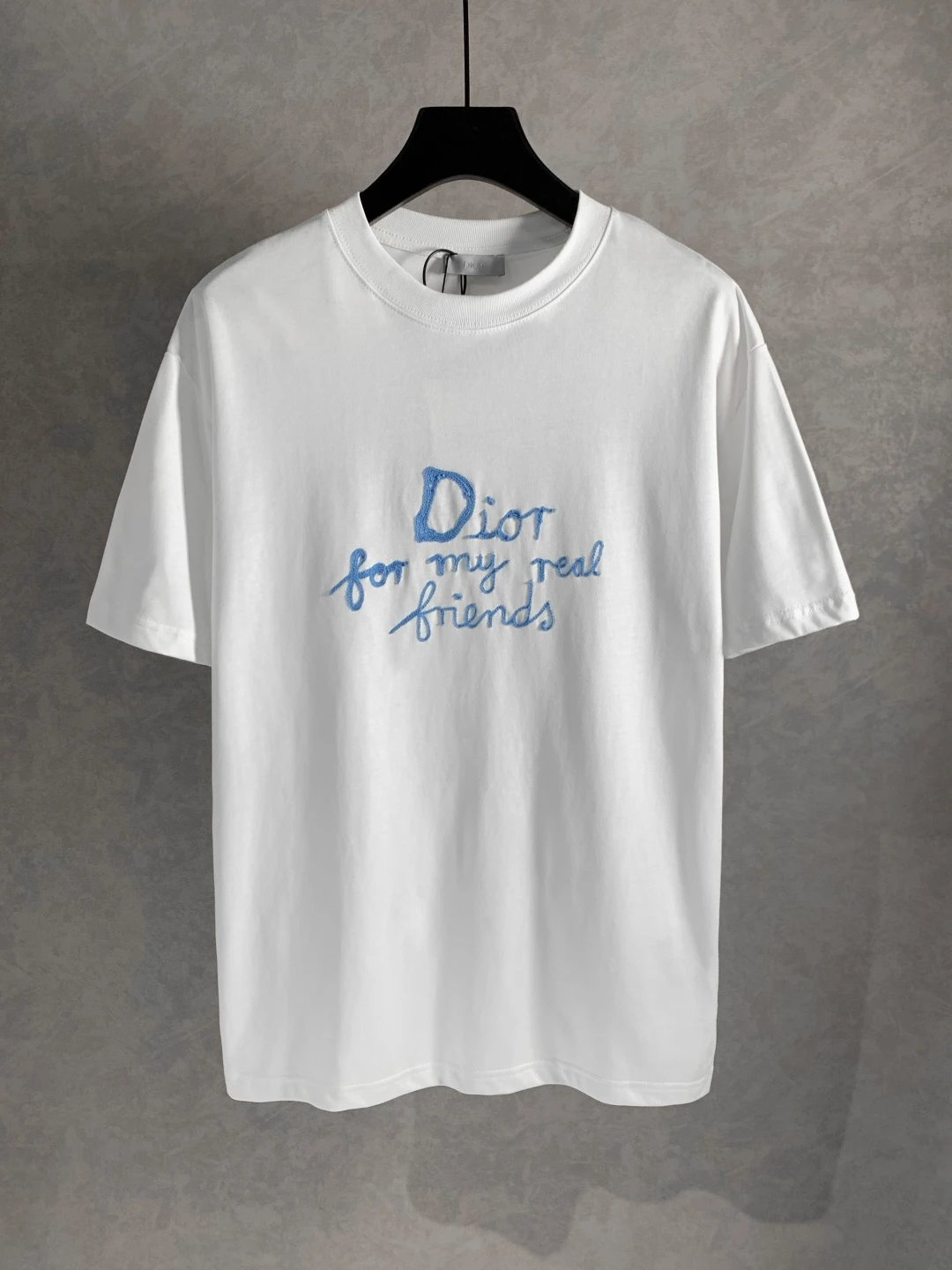Dior T-shirt Chest friend Towel Embroidery logo round Neck Short Sleeve25ss New pure cotton T Unisex T-Shirt OS Drop Shoulder Loose Fit Base Shirt Top T-Shirt Short Sleeve