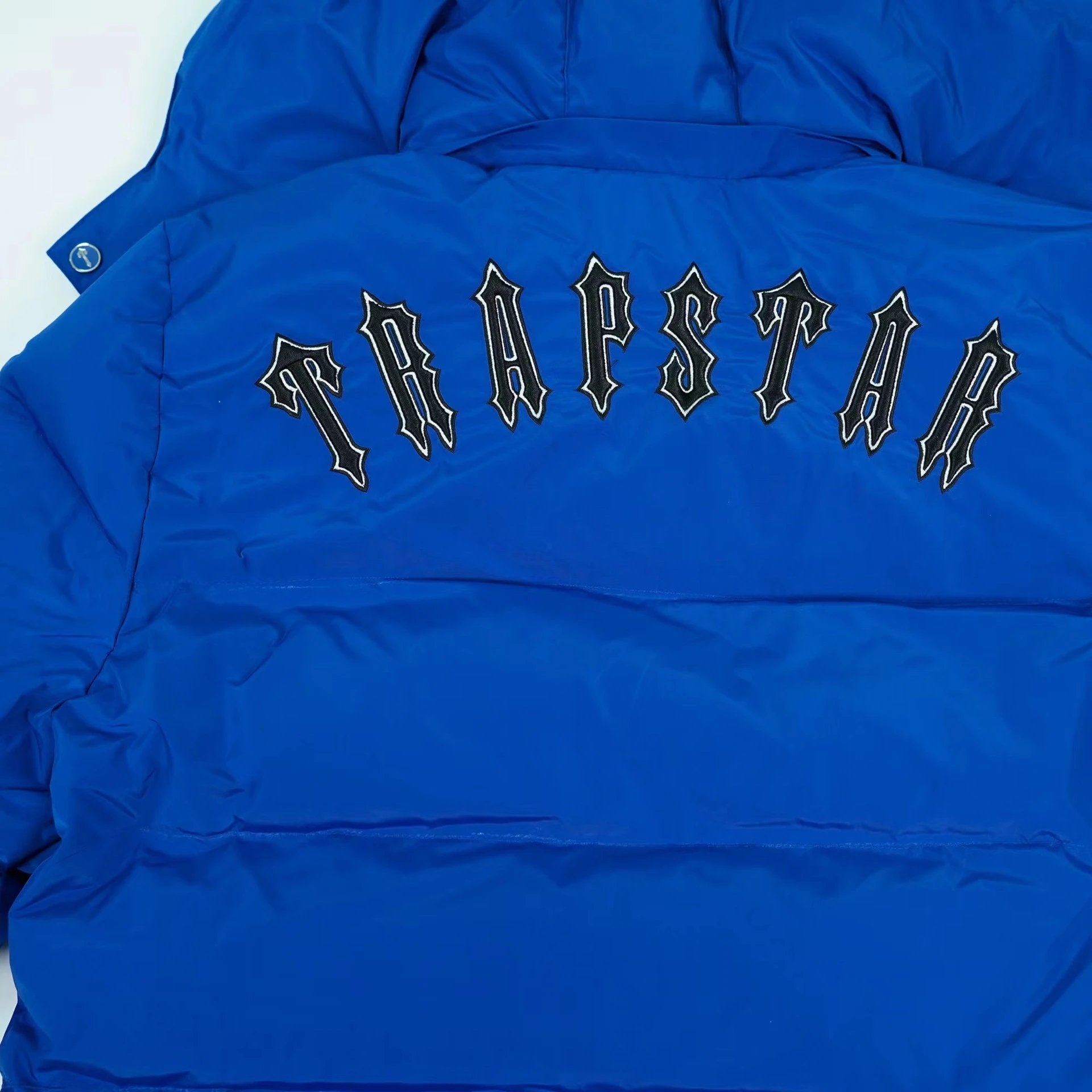 Trapstar Down Jackets Vests Winter New Dark Blue Cotton-Padded Jacket Thickened Hat Detachable Jacket Coat All-Matching Couple Style