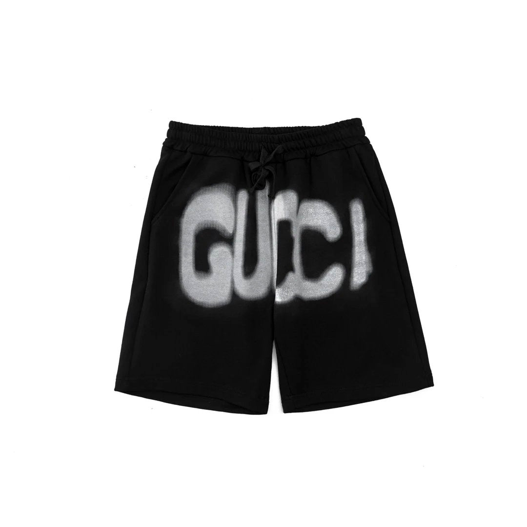 Balenciaga Shorts Front Body Letter Print logo Five-point Shorts25ss New Drawstring Casual5Two-Piece Casual Sweatpants Summer Pants Unisex Pure Cotton Sweatpants
