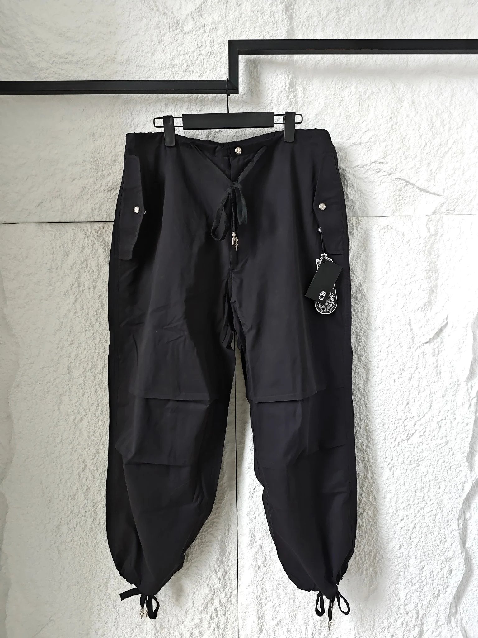 Chrome Hearts Sweatpants New Silver Buckle Paratrooper Cargo Wide-Leg Jogger Casual Pants Unisex