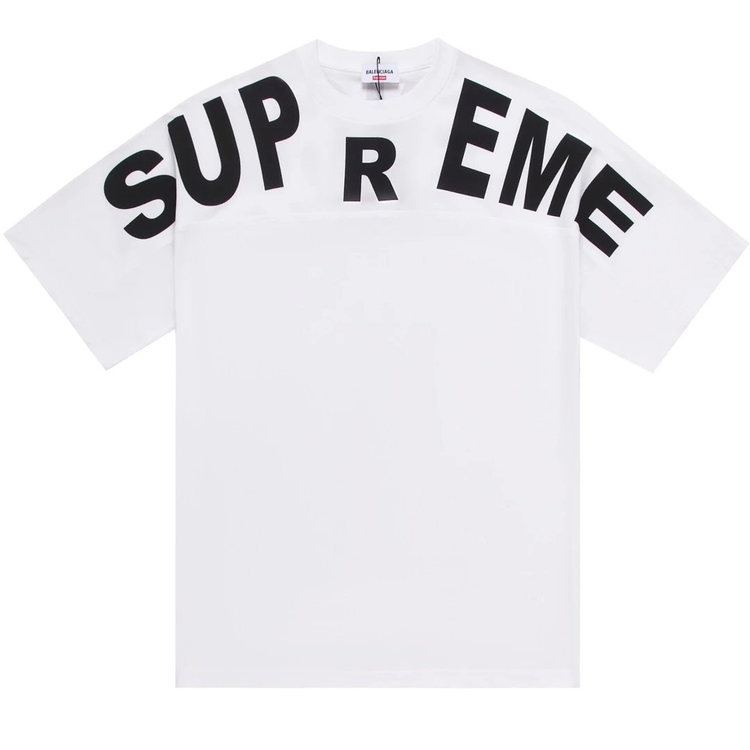 Balenciaga T-shirt 25ss New Pure Cotton Unisex Style T T-shirt OS Loose Fit Base Shirt Short Sleeve Top T-Shirt