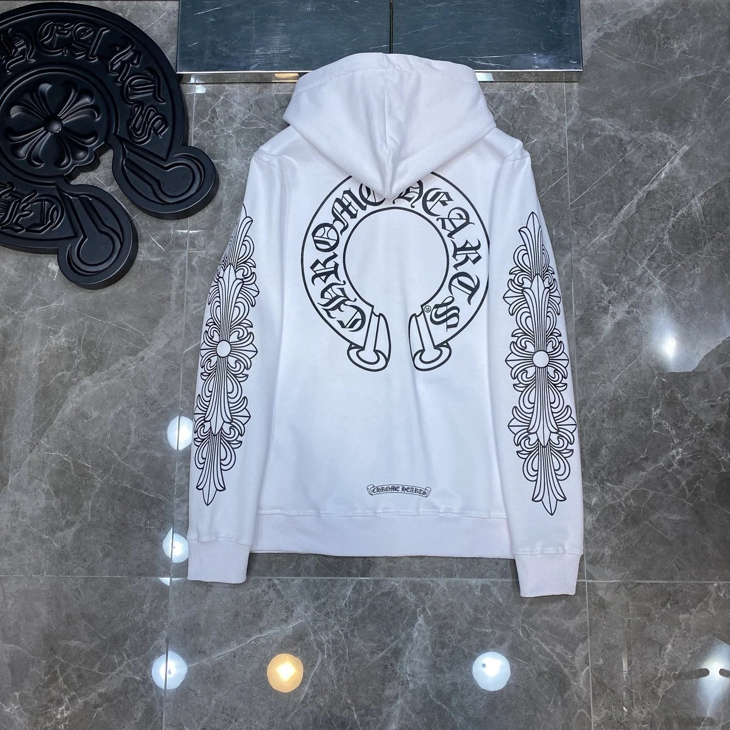 Chrome Hearts Hoodie Cross Hooded Sweater Loose Men's and Women's Zipper Hoodie