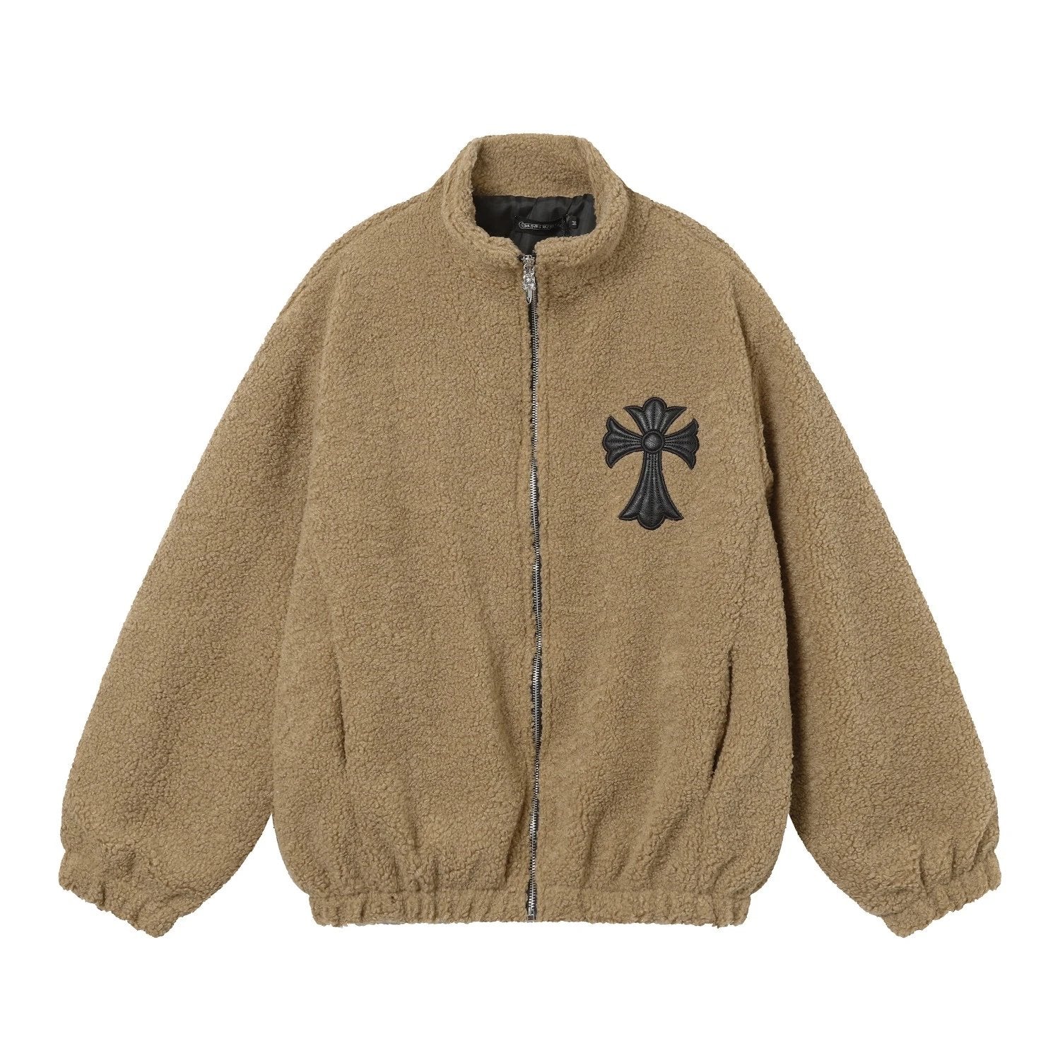 Chrome Hearts Jackets Lamb Wool Zipper Jacket Coat Unisex Autumn Winter New Sports Casual Loose Versatile