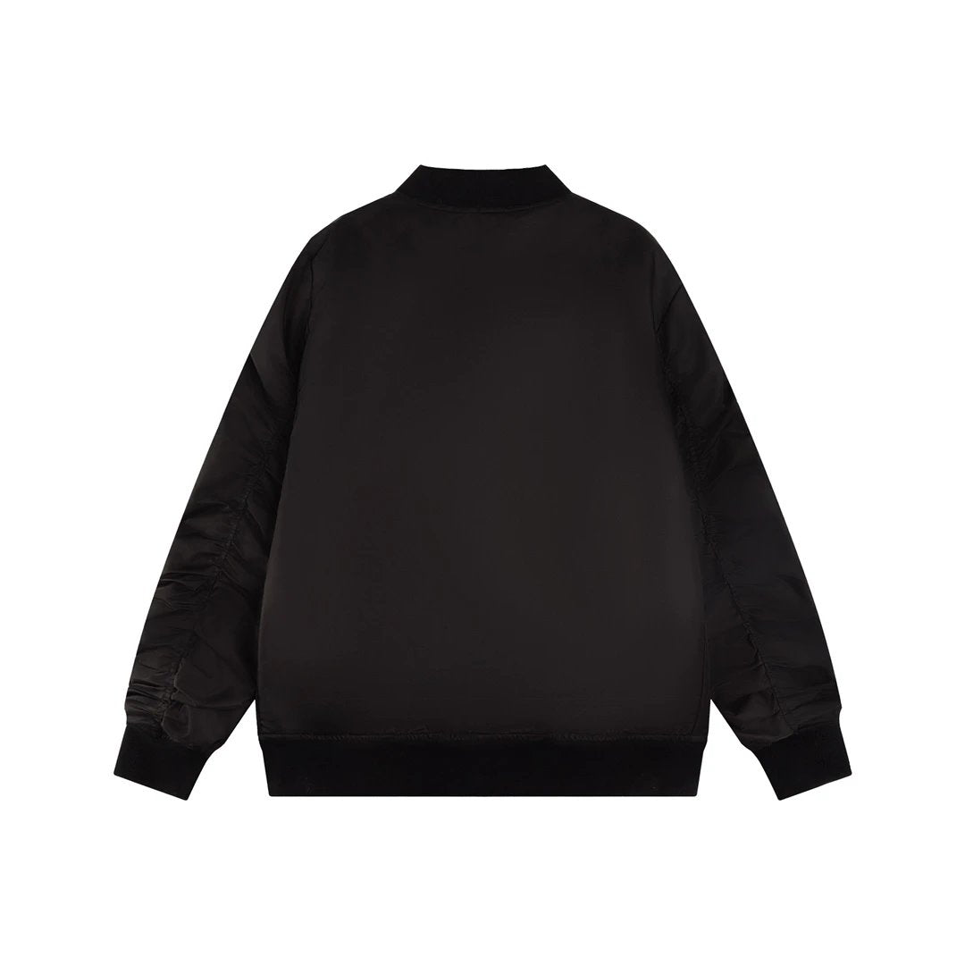 Balenciaga Jackets Embroidery Logo Baseball Jacket Cotton Coat Casual Loose Versatile Stand Collar Jacket Unisex24ss Autumn and Winter New Sports Wear