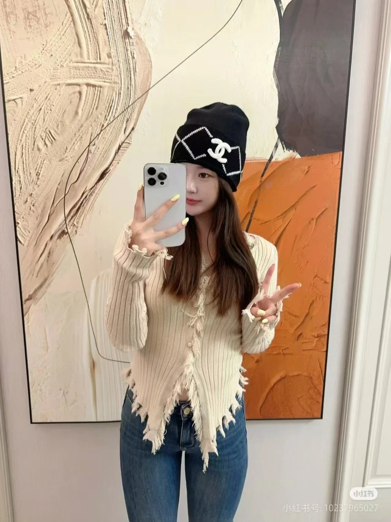 Chanel Hat Casual Knitted Hat High Quality Fashion Big Brand Official Website Quality Autumn and Winter Feel Super Soft and Comfortable Knitted Thread Hat,Excellent Elasticity!Travel Essential