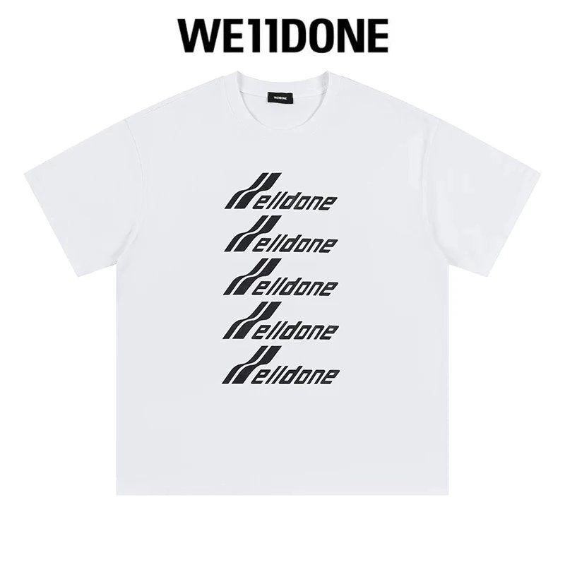 We11done T-shirt Top Spring and Summer New Large Letter Bullet Screen LOGO Simple Short Sleeve T T-shirt Loose Fashion Brand