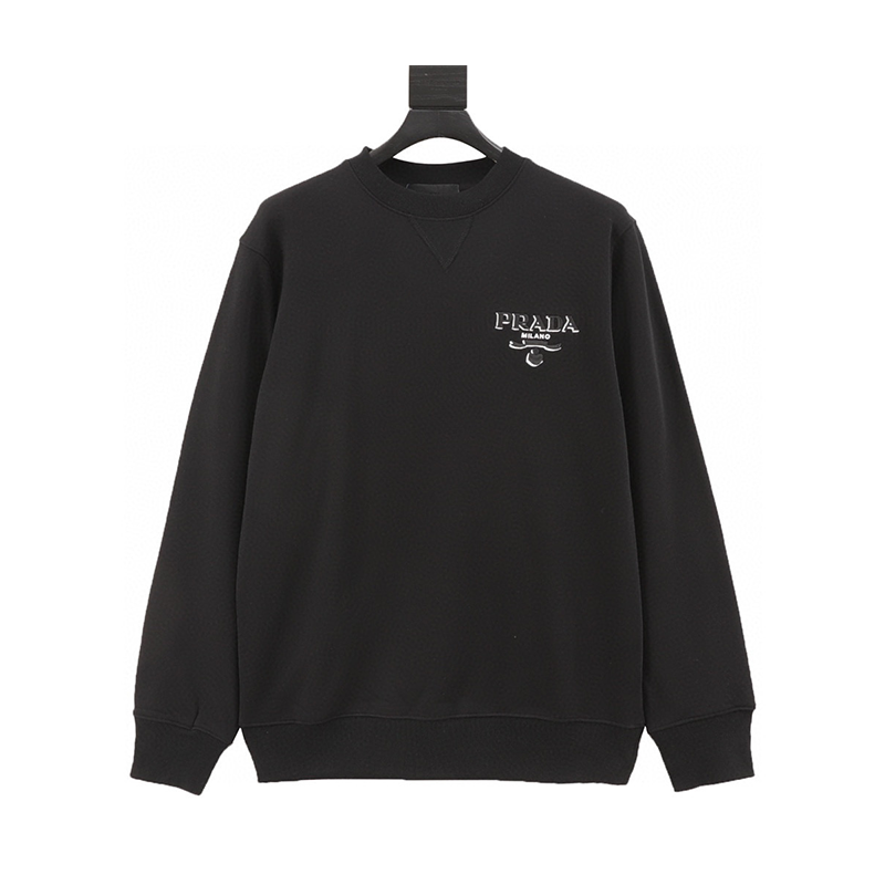 PRADA Hoodie Shadow Small Embroidered Sweater Men and Women Same Style
