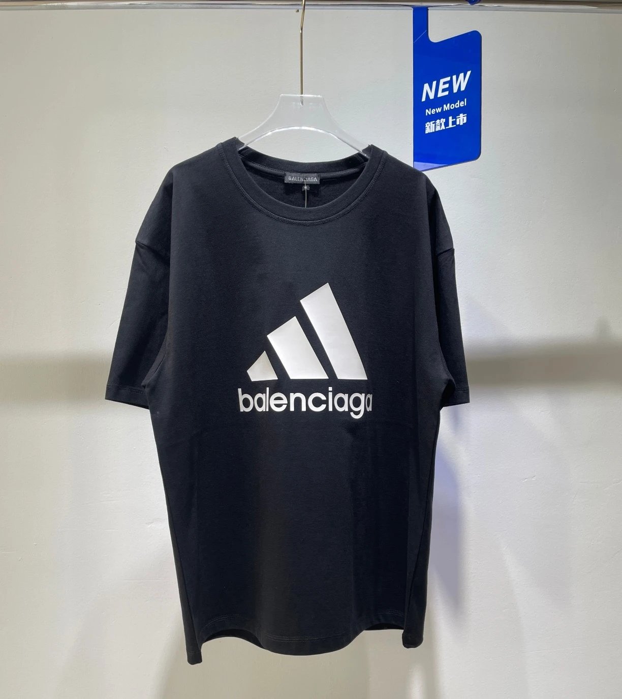 Balenciaga T-shirt 25ss New Pure Cotton Unisex Style T T-shirt OS Loose Fit Base Shirt Top Half Sleeve T-Shirt