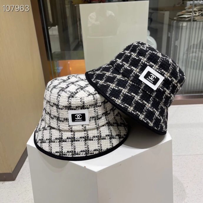 Chanel Hat New Wide Brim High-Grade Wind Bucket Hat,Sun-Proof and Super Easy to Match,Appearance of Street Orders