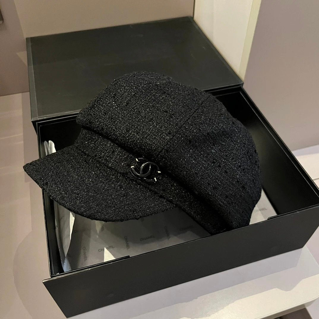Chanel Hat Hat High Quality2024New Octagonal Pumpkin Hat,Painter cap,Head Circumference57cm