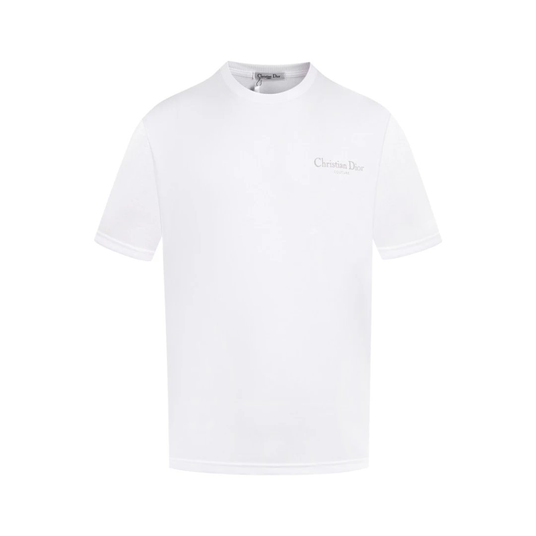 Dior T-shirt Chest Letter Print logo round Neck Short Sleeve25ss New pure cotton T Unisex T-Shirt OS Drop Shoulder Loose Fit Base Shirt Top T-Shirt Short Sleeve