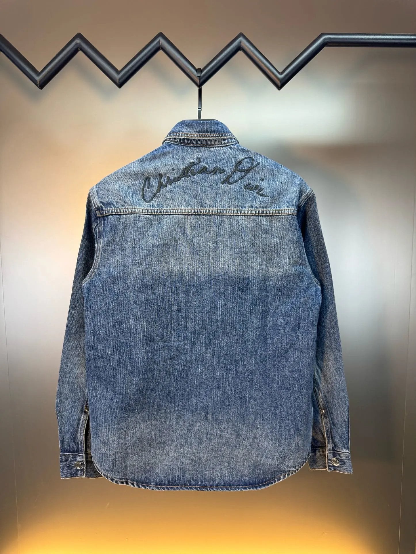 Dior Jackets ss24Autumn and Winter New Embroidered Denim Coat os Casual Loose All-Matching Jacket Cardigan for Men and Women