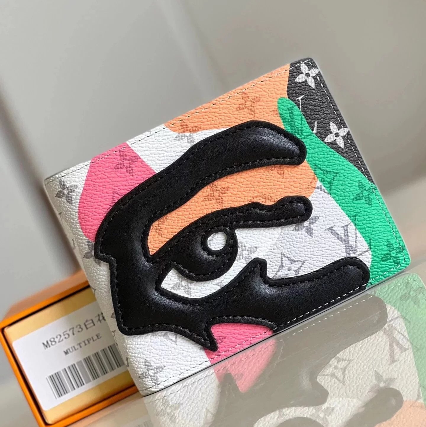 Louis Vuitton LV Wallets/Clutches Top version 【**Version】Faces Theme Series Wallet Wallet Card Holder Monogram Cowhide Zipper Wallet Men's and Women's Same Wallet Card Holder