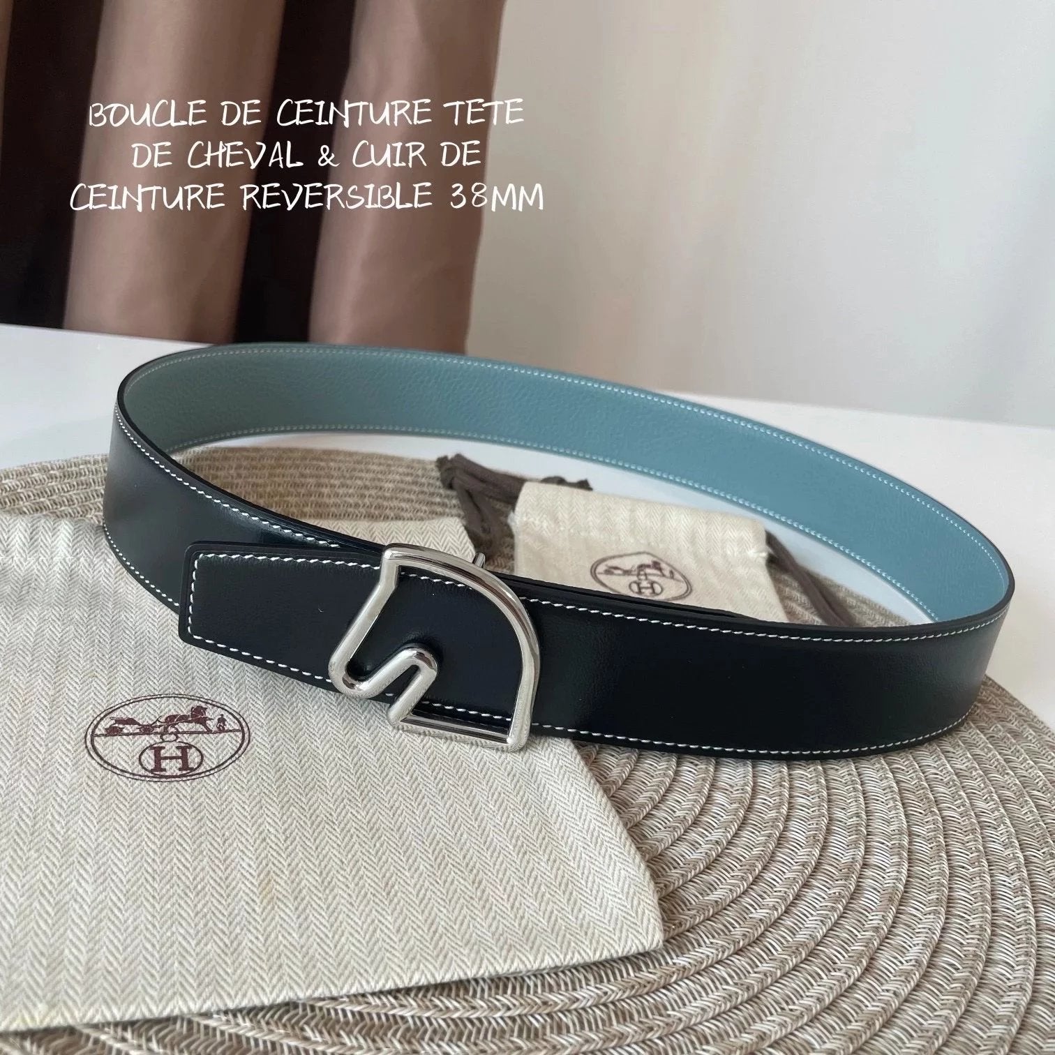 Hermes Belt Top version 【Spot High Quality】New H Buckle Men's Leather Belt Genuine Leather Head Business Man's Belt Imported First Layer Cowhide Leather Pure Steel Buckle