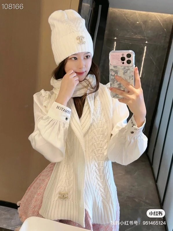 Chanel Hat Popular Official Website New Classic Suit Hat!Hat➕Scarf!Feels Great!