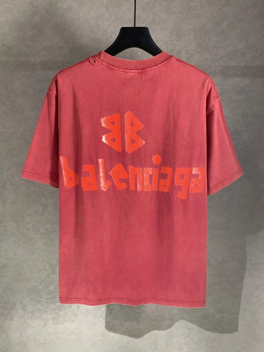 Balenciaga T-shirt Front and Back Tape Letter Print logo round Neck Short Sleeve25ss New pure cotton T Unisex T-Shirt OS Loose Fit Base Shirt Top Half Sleeve T-Shirt