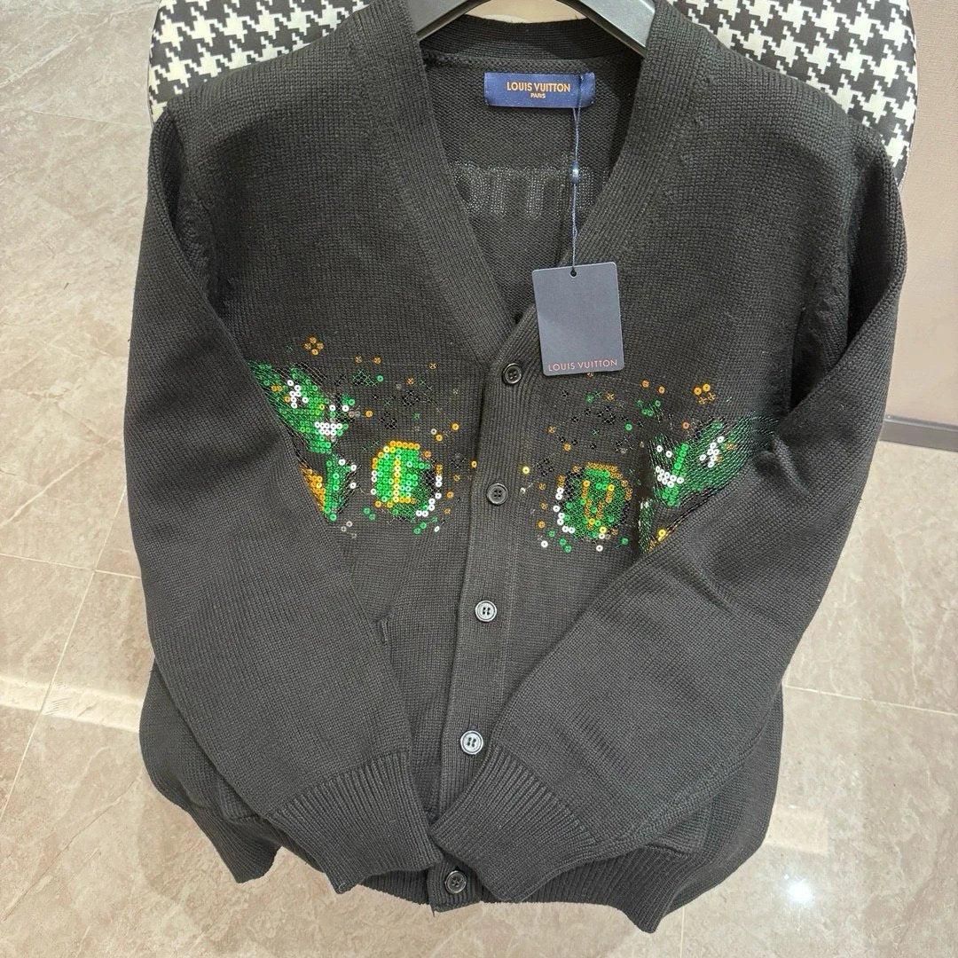 Louis Vuitton LV Sweater Dragon Year Limit logo Cardigan Sweater Unisex Jacket
