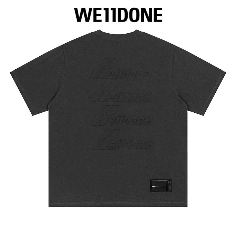 We11done T-shirt Top Spring and Summer New Large Letter Bullet Screen LOGO Simple Short Sleeve T T-shirt Loose Fashion Brand