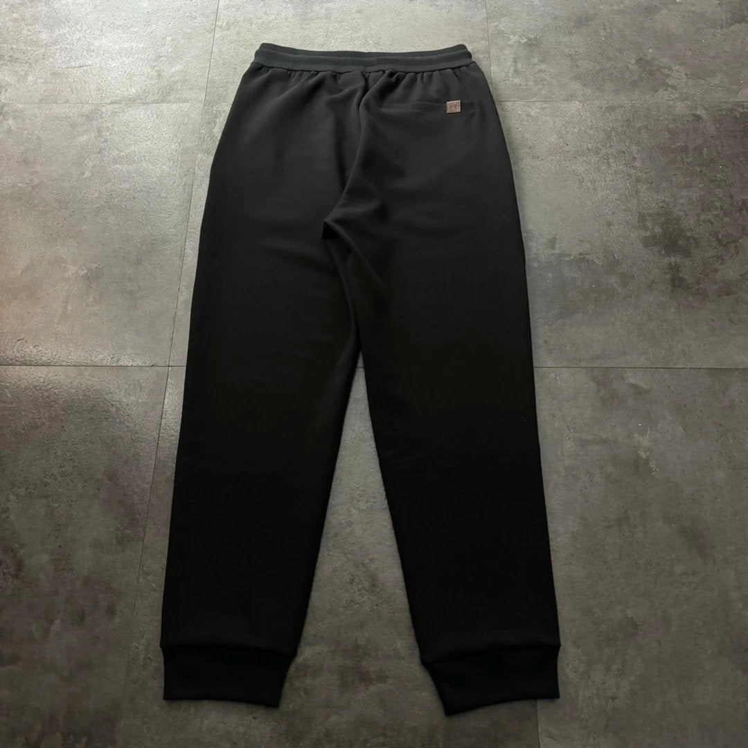 LOEWE Sweatpants 2024New Men's and Women's Casual Pants Sweatpants with Leather Tag Small LOGO Cuffed Long Pants
