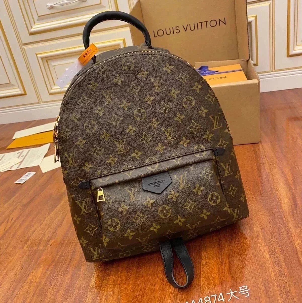 Louis Vuitton LV Backpack Top version 【Super Original Leather】PALMSPRINGS Presbyopic Backpack mini Backpack Small Bookbag M44871M44873M42411Women's Backpack Classic Schoolbag Backpack
