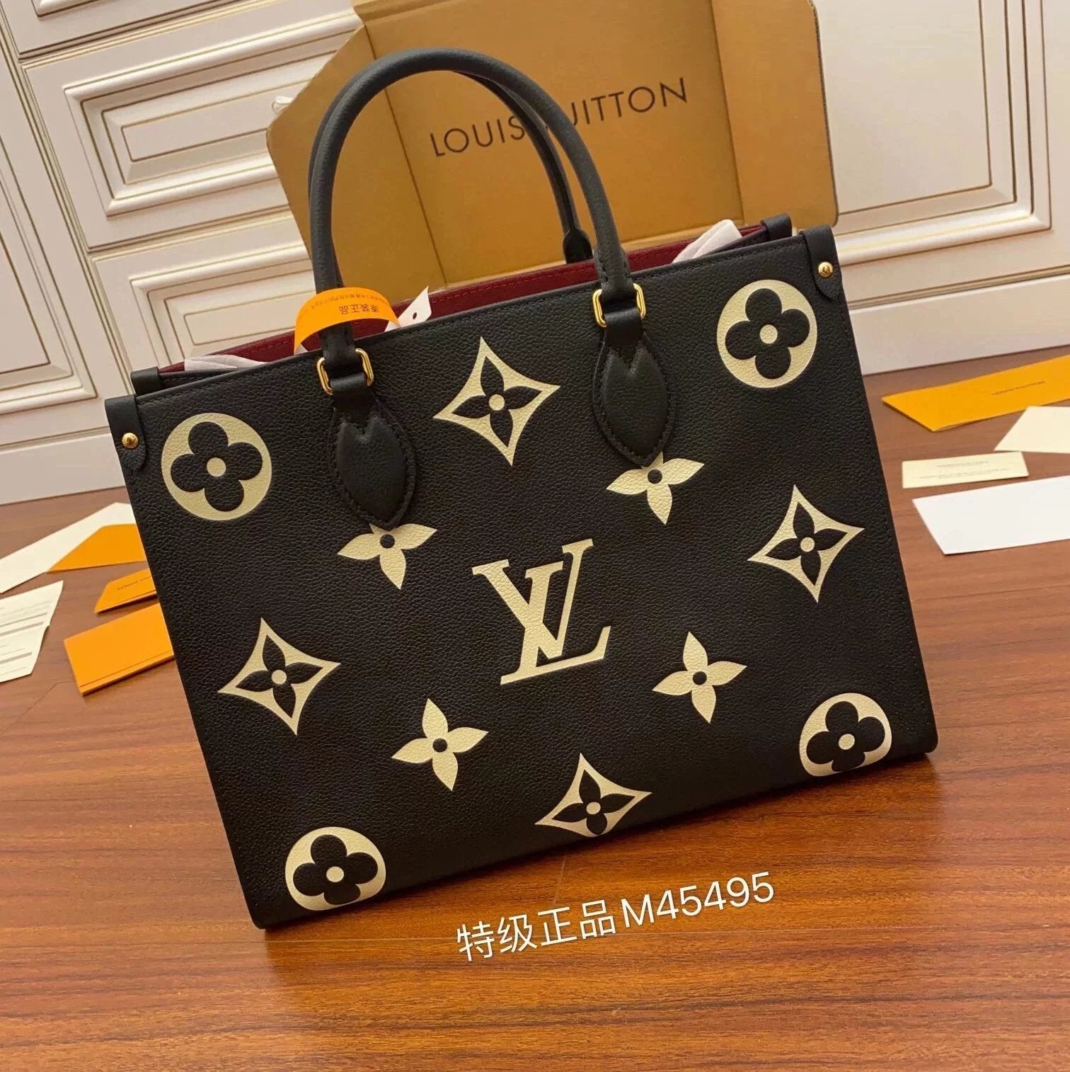 Louis Vuitton LV Women's Bag Top version Tote Original Leather Tote Bag New Milky White Shopping Bag Shoulder Bag Messenger Bag Handbag Clutch Women's Bag M45654M45659M45779M45595M45494M45495