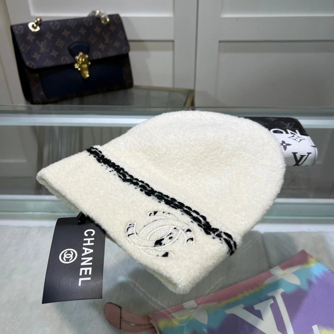 Chanel Hat Casual Hat High Quality Fashion Fashion Brand logo Embroidery Knitted Hat!