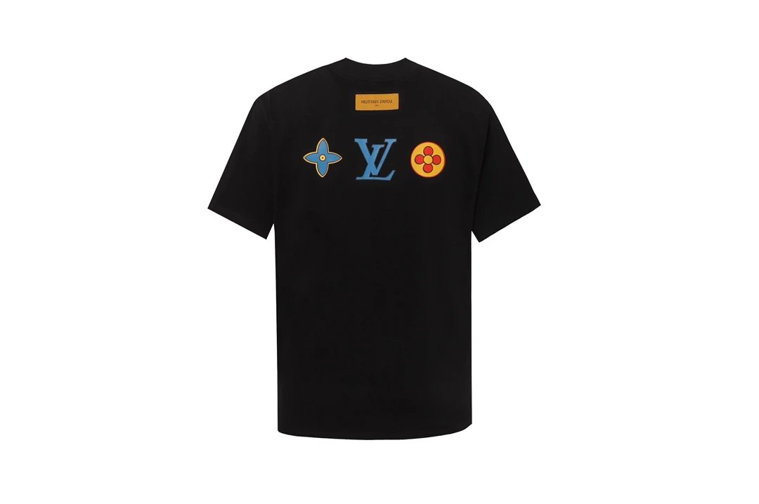 Louis Vuitton LV T-shirt Back Letter Four-Leaf Flower Print logo round Neck Short Sleeve25ss New Pure Cotton Unisex Style T T-shirt OS Loose Fit Base Shirt Top Half Sleeve T-Shirt