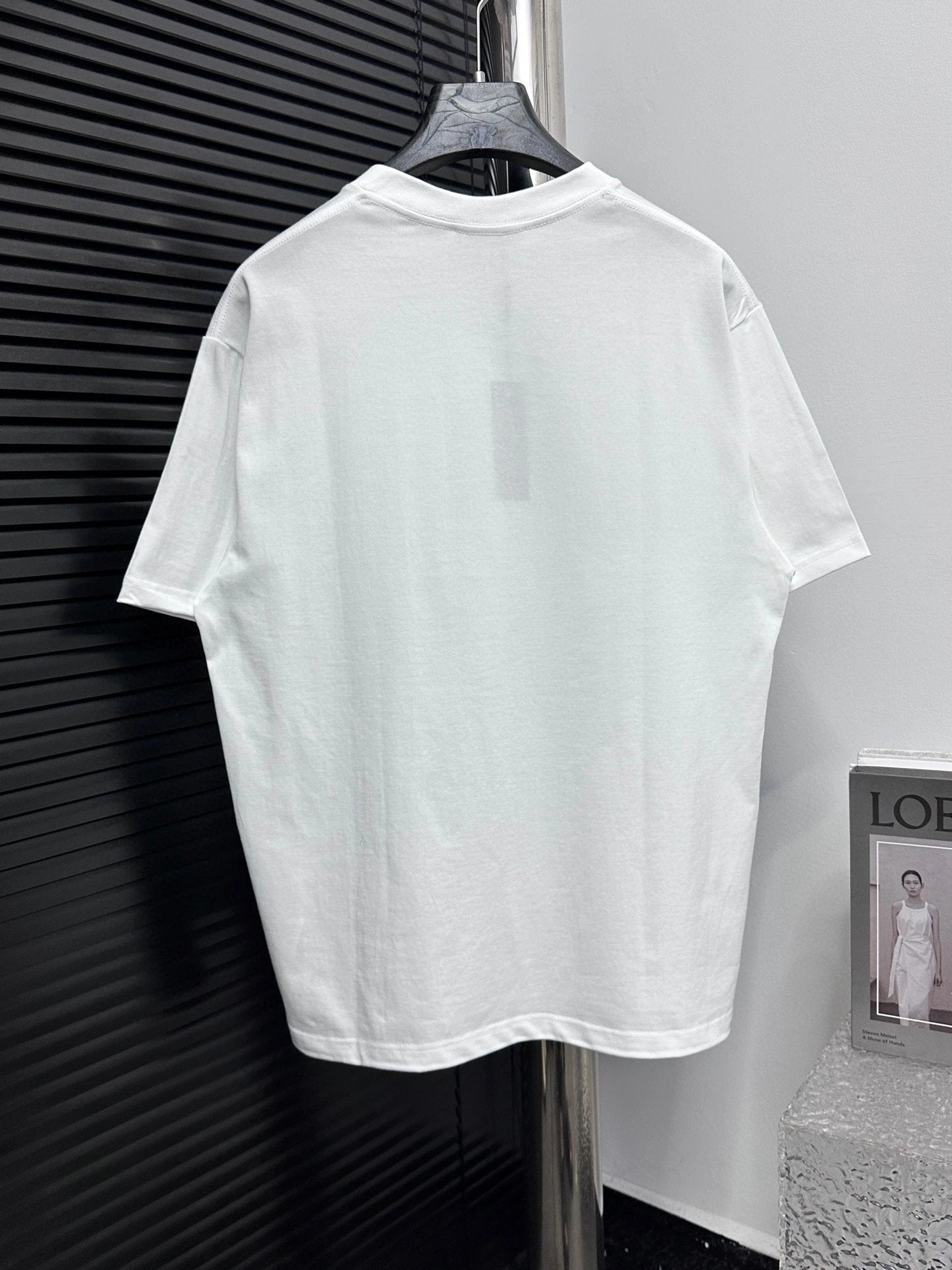 Celine T-shirt Chest Letter Print logo round Neck Short Sleeve25ss New pure cotton T Unisex T-Shirt OS Loose Fit Base Shirt Top Half Sleeve T-Shirt