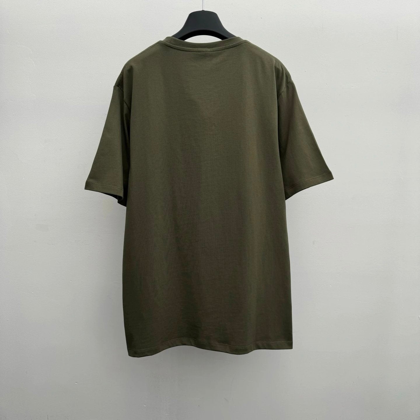 LOEWE T-shirt Macaron Embroidery on the Chest logo round Neck Short Sleeve25ss New Pure Cotton Unisex Style T T-shirt OS Loose Fit Base Shirt Top Half Sleeve T-Shirt