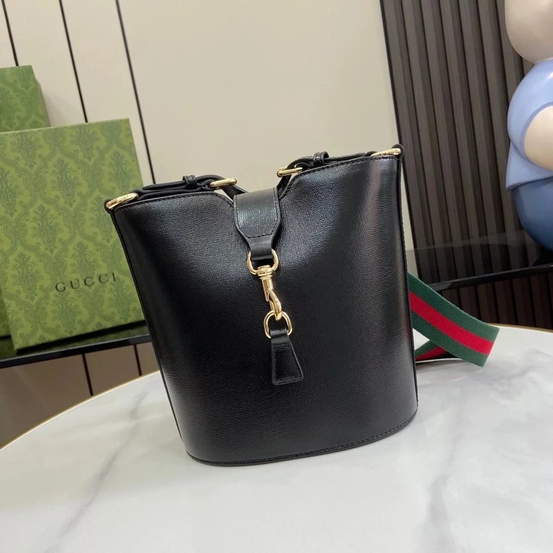 Gucci Women's Bag Top version 【Original Leather High-End Version】2024Early Spring Model Style New【New Product】Mini Bucket Backpack mini Bucket Bag Messenger Bags Presbyopic Small Backpack Mobile Phone Bag New Women's Bag Original Leather Model:782908,7829