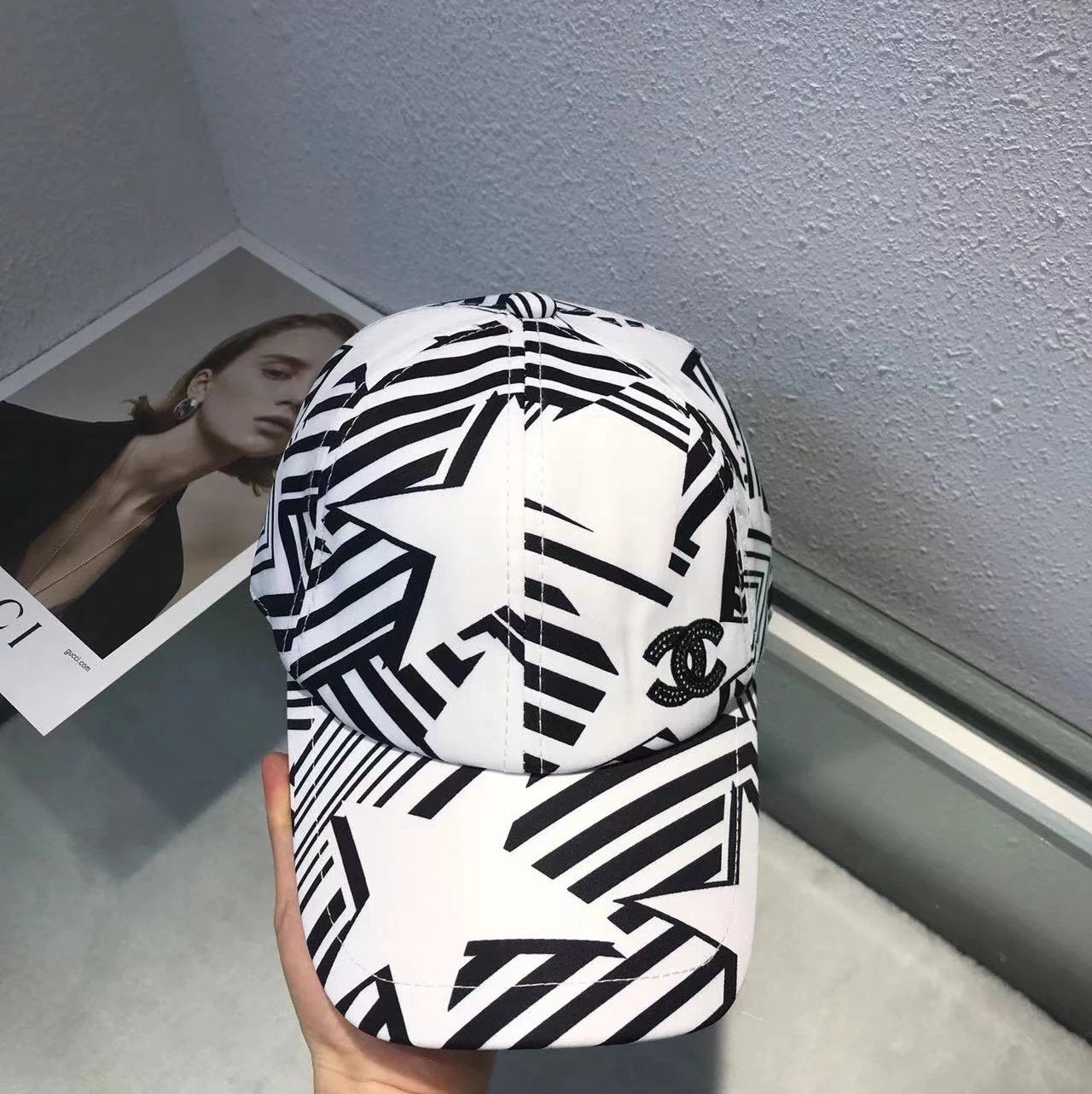 Chanel Hat Home Peaked Cap Fashion High Quality Counter New Home Embroidery Baseball Cap,Simple and Elegant Unisex Sun Hat