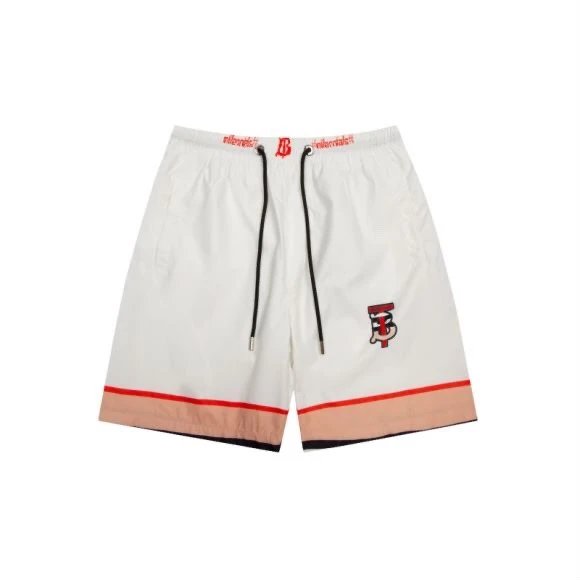 Burberry Shorts Striped Color Block Beach Shorts Five-Point Shorts os Loose Quick-Dry Unisex Casual Trendy Brand Big Shorts25ss New Product5Pants