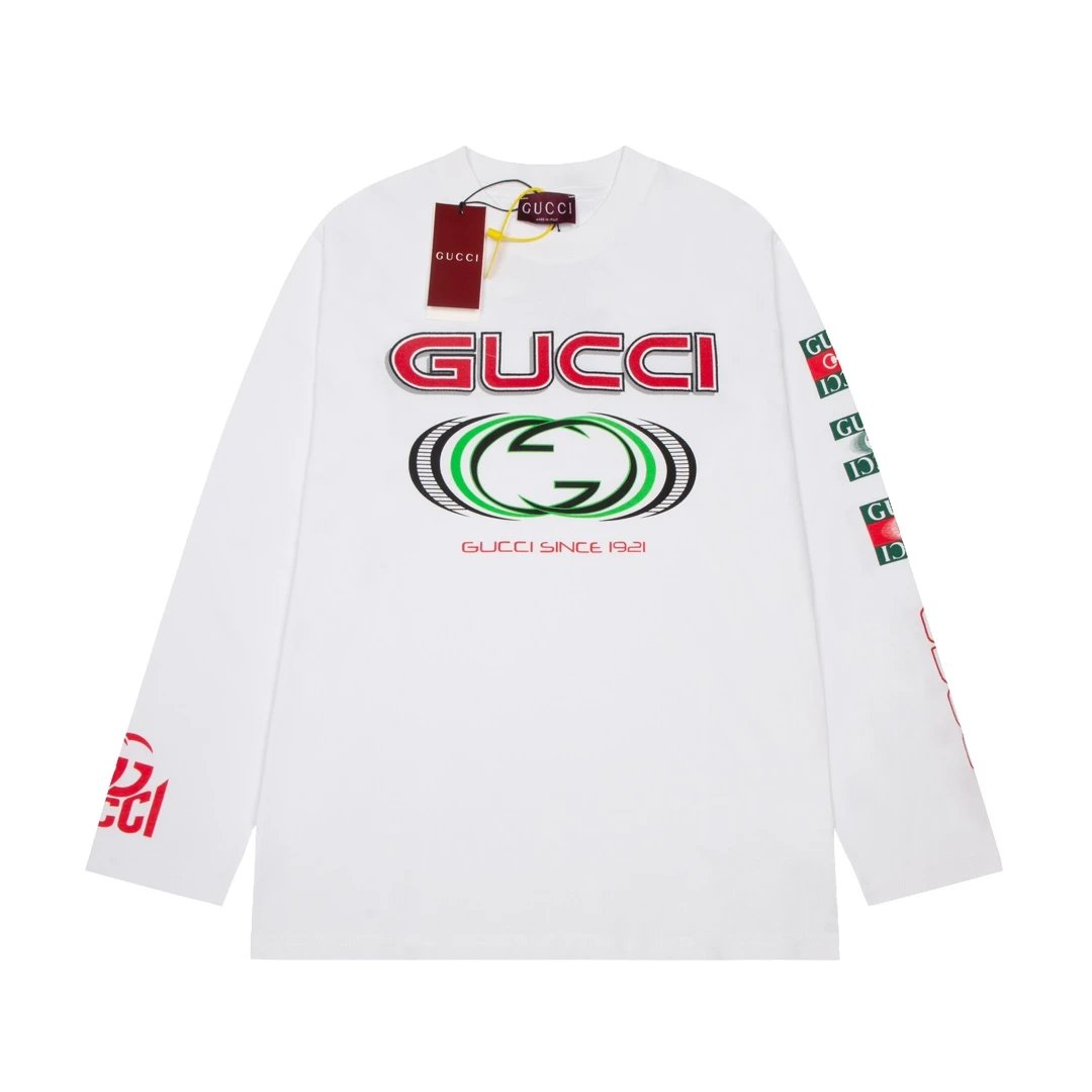 Gucci Hoodie Star Style Full Body logo Logo Crewneck Sweatshirt Crewneck Sweatshirt Long Sleeve Base Shirt Jacket Top Fashion Unisex Sports Casual Loose Versatile Autumn Winter New Arrival