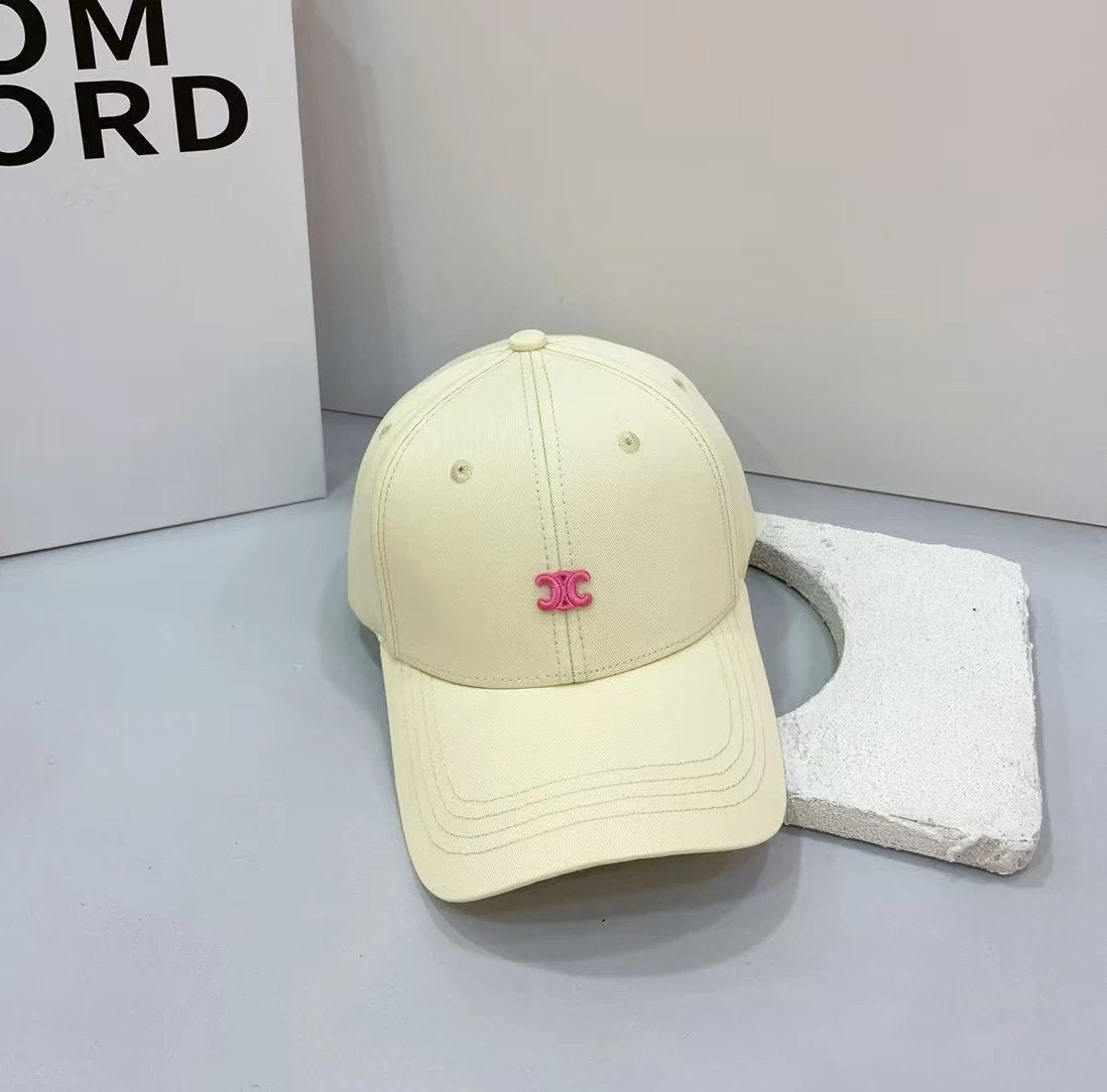 Celine Hat Letter Embroidery logo Baseball Cap Sunshade Sun Protection Duckbill Cap Unisex Couple Style Large Head Circumference Slimming Face Curved Brim Versatile Sports Hat