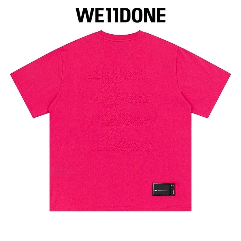 We11done T-shirt Top Spring and Summer New Large Letter Bullet Screen LOGO Simple Short Sleeve T T-shirt Loose Fashion Brand