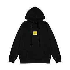 Acne Studios Hoodie Top Version Classic Small Square Smiley Face Hooded Sweater for Women Autumn and Winter New Casual Loose Pure Cotton Couple Fashion Brand Top Men