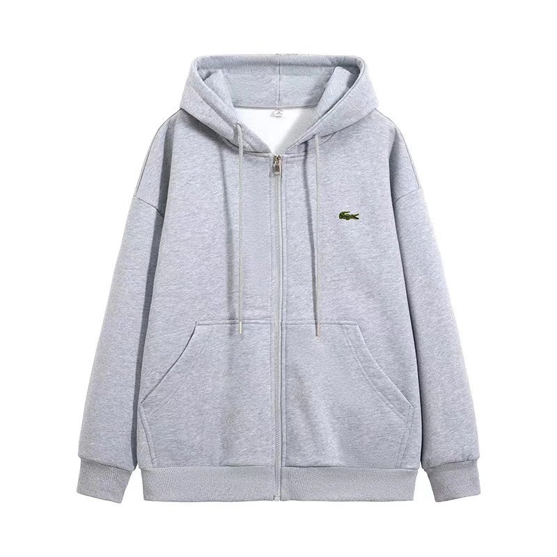 Lacoste Hoodie Autumn and Winter Leisure Fashion Hooded Sweatshirt(P-0049)