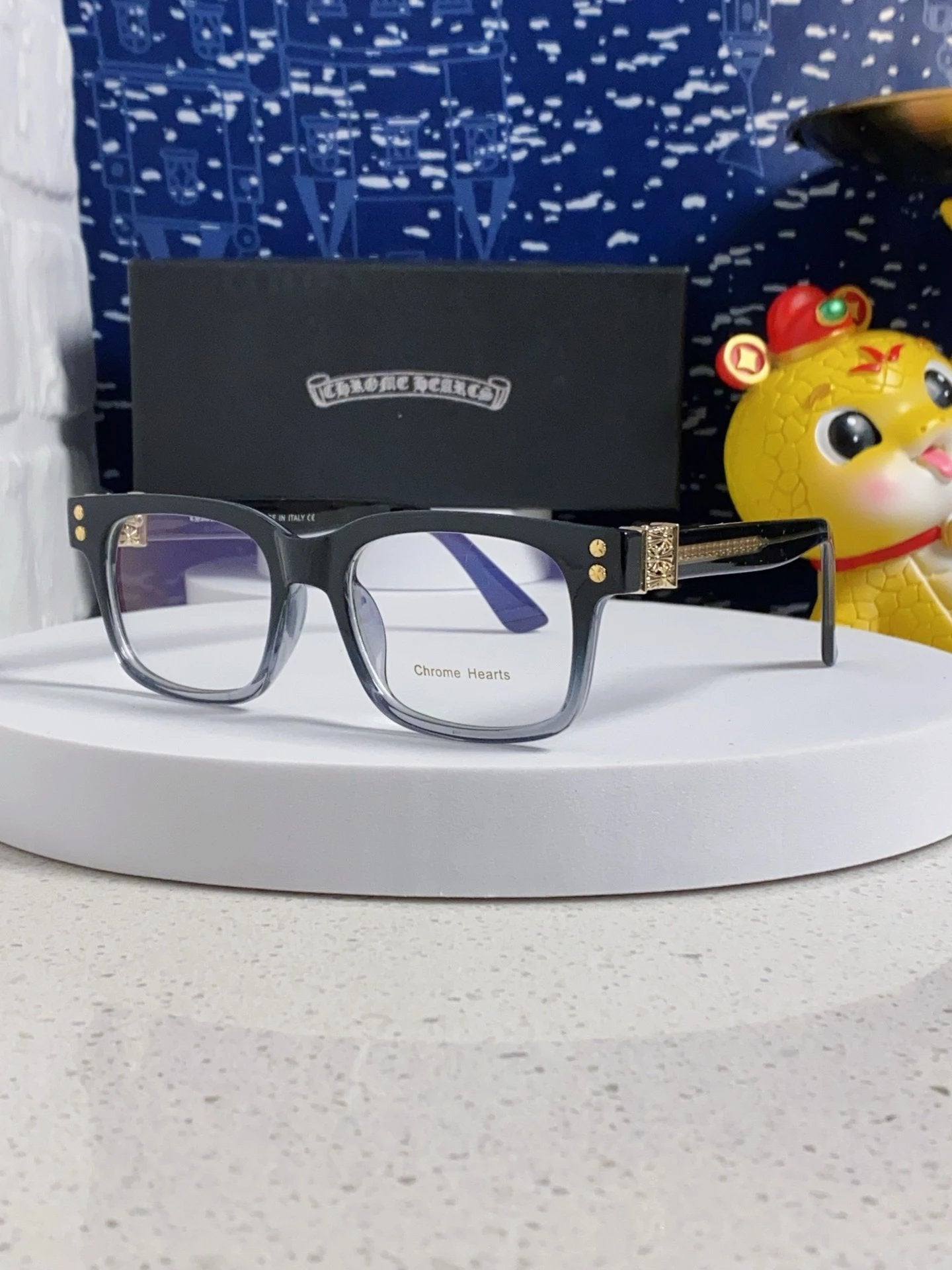 Chrome Hearts Sunglasses Square Frame Sunglasses Slimming Non-Prescription Unisex Couple Style UV Protection Driving Beach Fishing25ss New Sports Casual Versatile