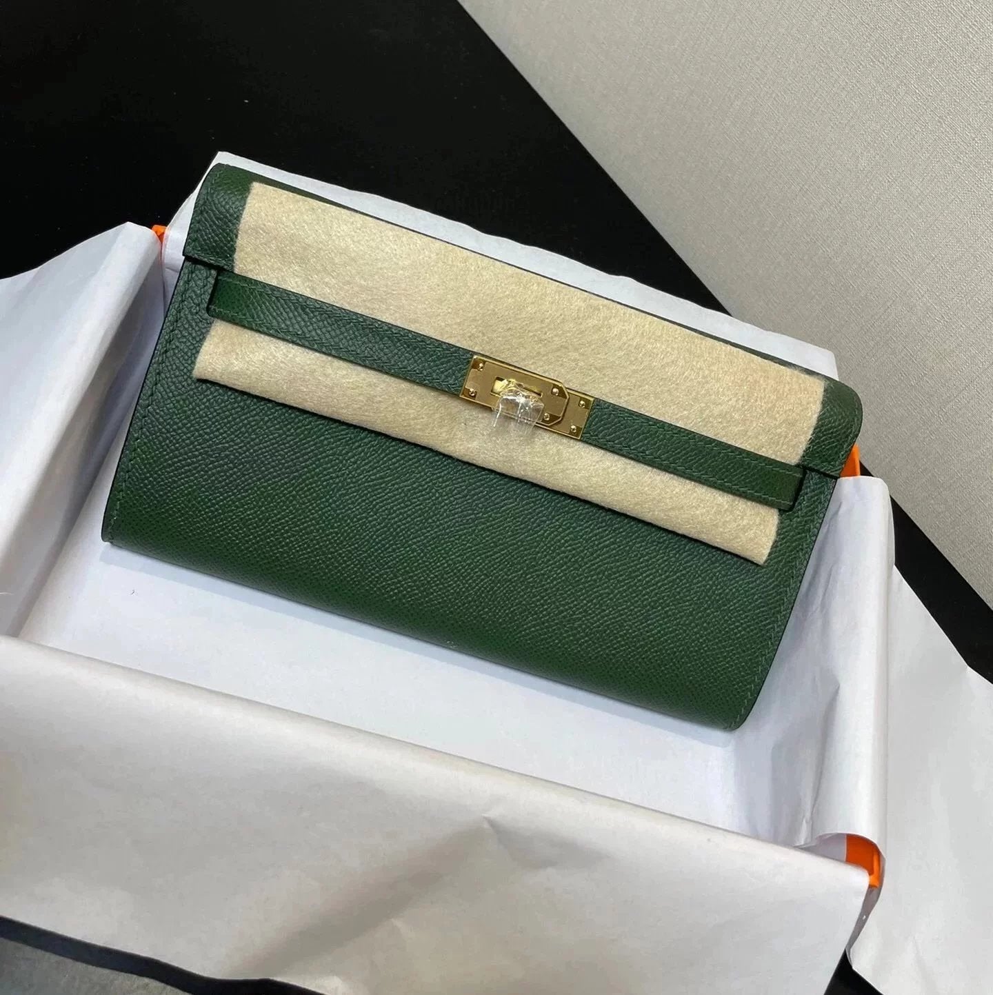 Hermes women's bag Top version hermeskellywoc2021New Second Generation Mini Kelly Bag togoWOC Import Epsom Women's Leather Shoulder Crossbody Bag