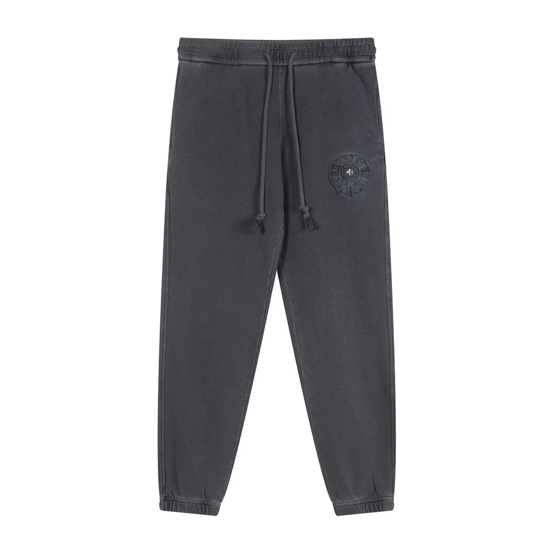 Chrome Hearts Sweatpants Casual Pants with Patch Embroidery Logo Drawstring Jogger Pants Versatile Sweatpants Unisex Sports Pants Long Pants24ss Autumn and Winter New Products