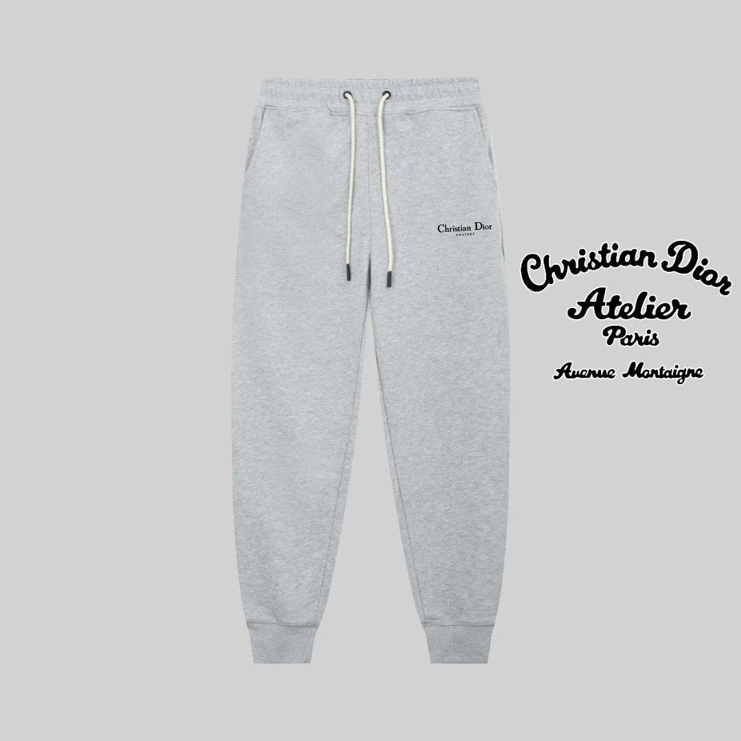 Dior Sweatpants Slim Fit Line Logo Logo Jogger Sweatpants Unisex Winter New Long Pants