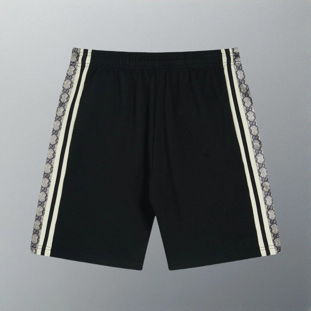 Gucci Shorts Double-sided G Snake Print Webbing logo Five-point Shorts25ss New Drawstring Casual Pants for Men and Women, Summer Style5Two-in-One Casual Sweatpants Pure Cotton Joggers